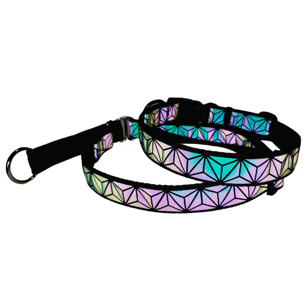 Reflective dog collar - Geometric