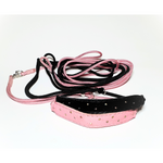 Small dog show lead - comfort collar and bling