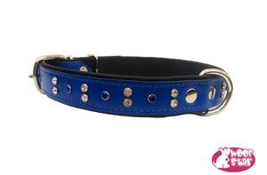 Crystal Leather collar