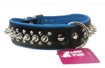 Spiked Dog Collar - Blue