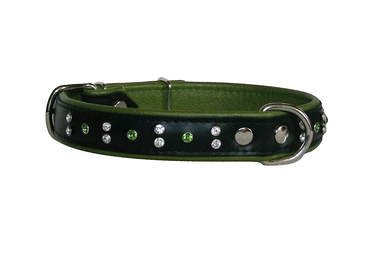 Crystal Leather Collar