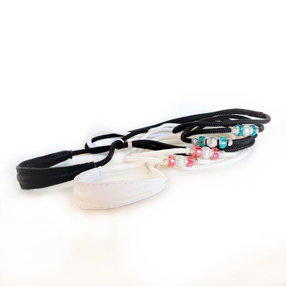 Cord Loop dogshow lead - Comfort collar with bling lead